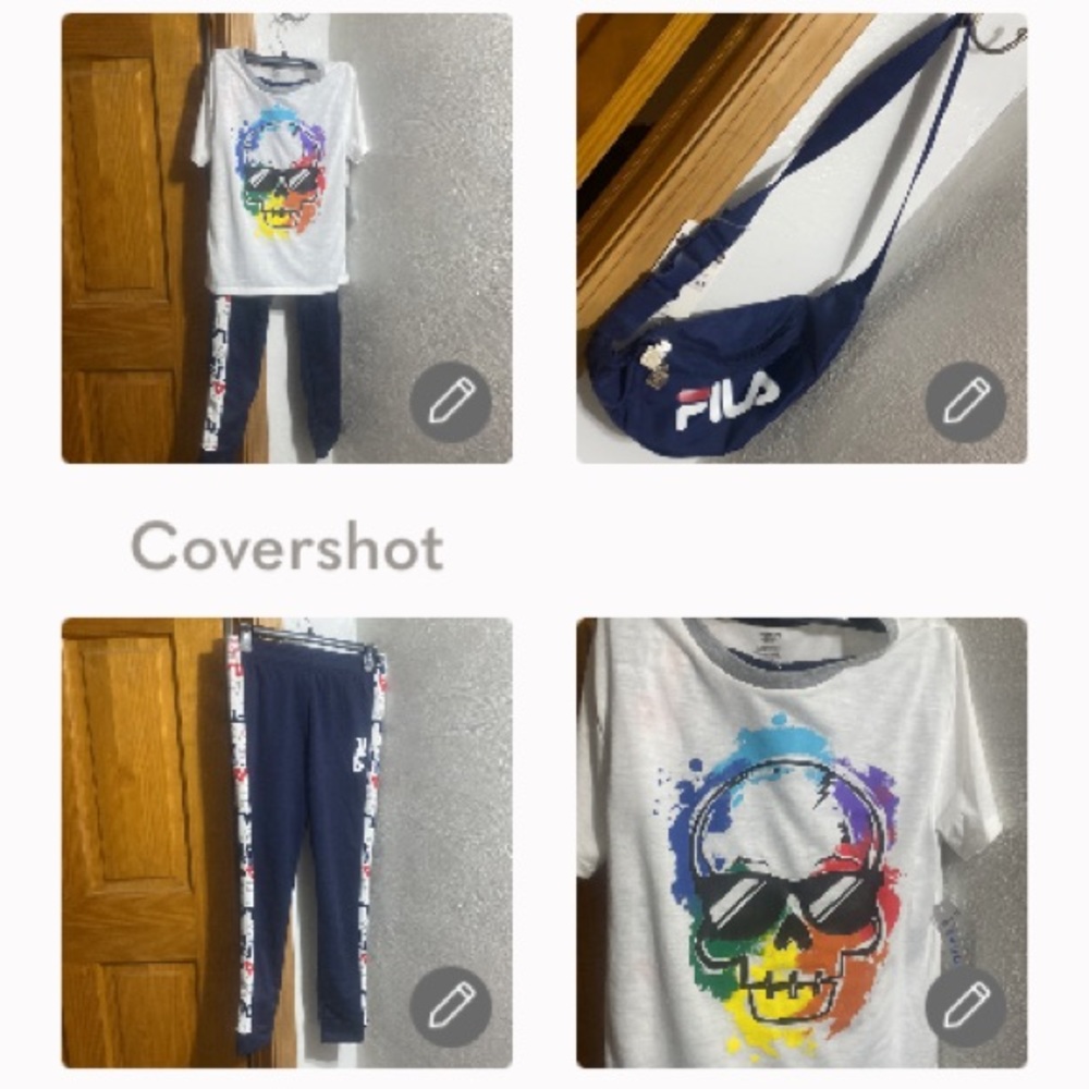 Fila Sweatpant & Dreamlife💀tee & FILA Fannypack